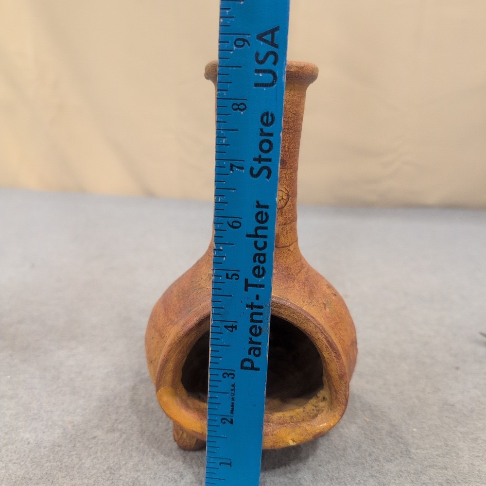 Rustic Terracotta Miniature Chiminea Incense Burner Tabletop Clay Fireplace Dec - Picture 7 of 7